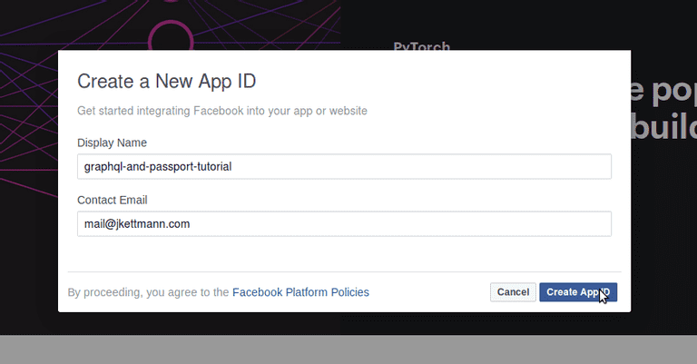 2-facebook-login-with-passport-and-graphql-add-app